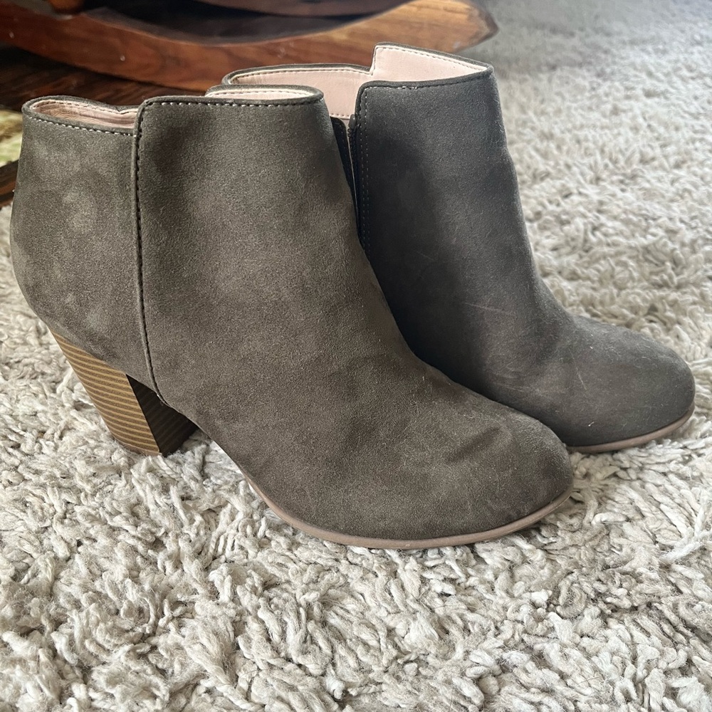 Tan booties